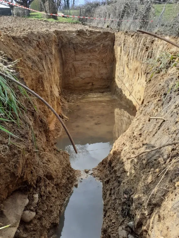 Terrassement dans des conditions difficiles 