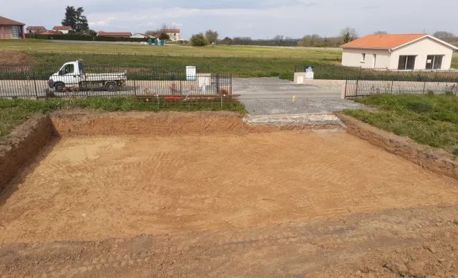 Terrassement pleine masse pour une future villa 