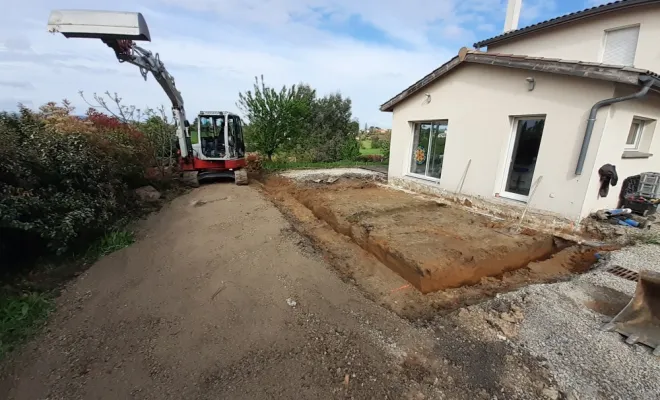 Place au travail du maçon