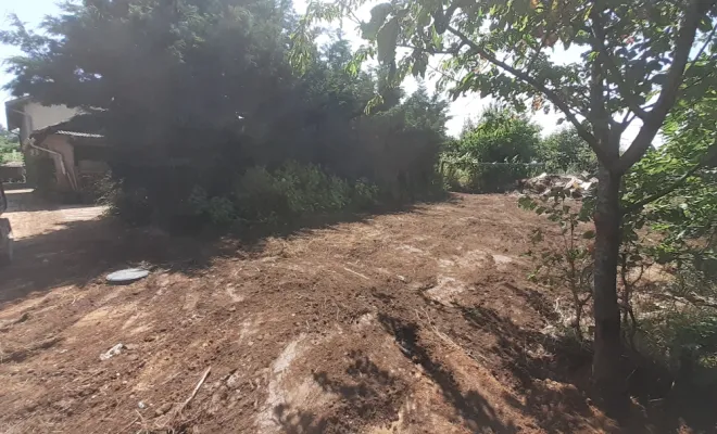 Intégration de la tranchée drainante sur la parcelle 